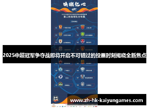 2025中超冠军争夺战即将开启不可错过的投票时刻揭晓全新焦点