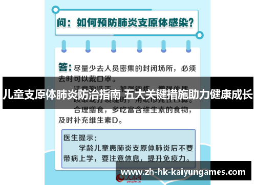 儿童支原体肺炎防治指南 五大关键措施助力健康成长