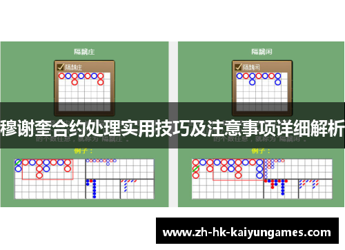 穆谢奎合约处理实用技巧及注意事项详细解析